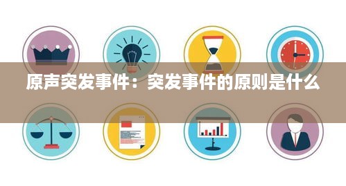 原声突发事件:突发事件的原则是什么