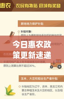 今日惠农政策更新速递，最新消息全面解读